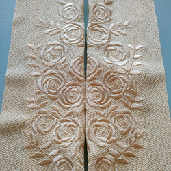 巻き薔薇 刺繍半衿　アンティーク復刻版 4枚目の画像