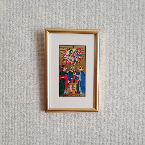 額装品】マルセイユタロット LAMOUREUX 模写 T006-g（縦長額