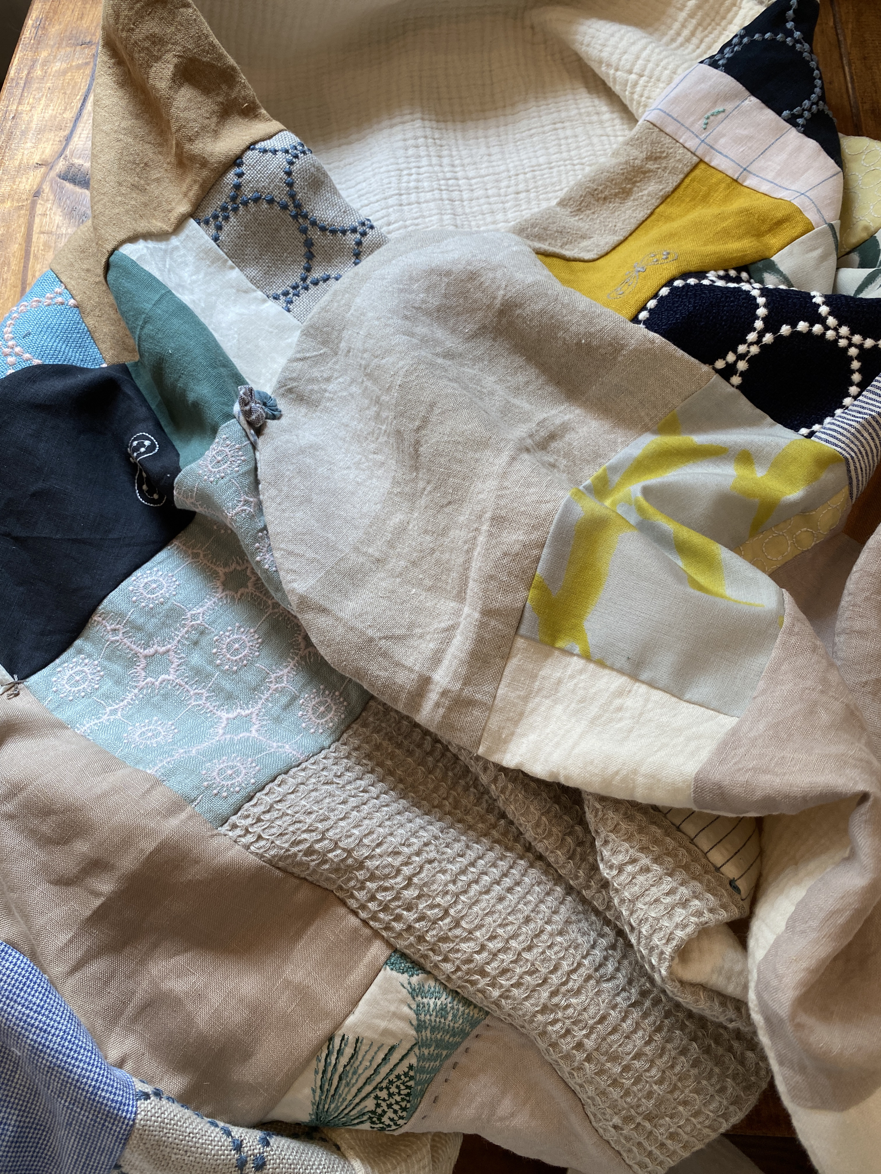 #再販  受注  mina パッチワーク ブランケット