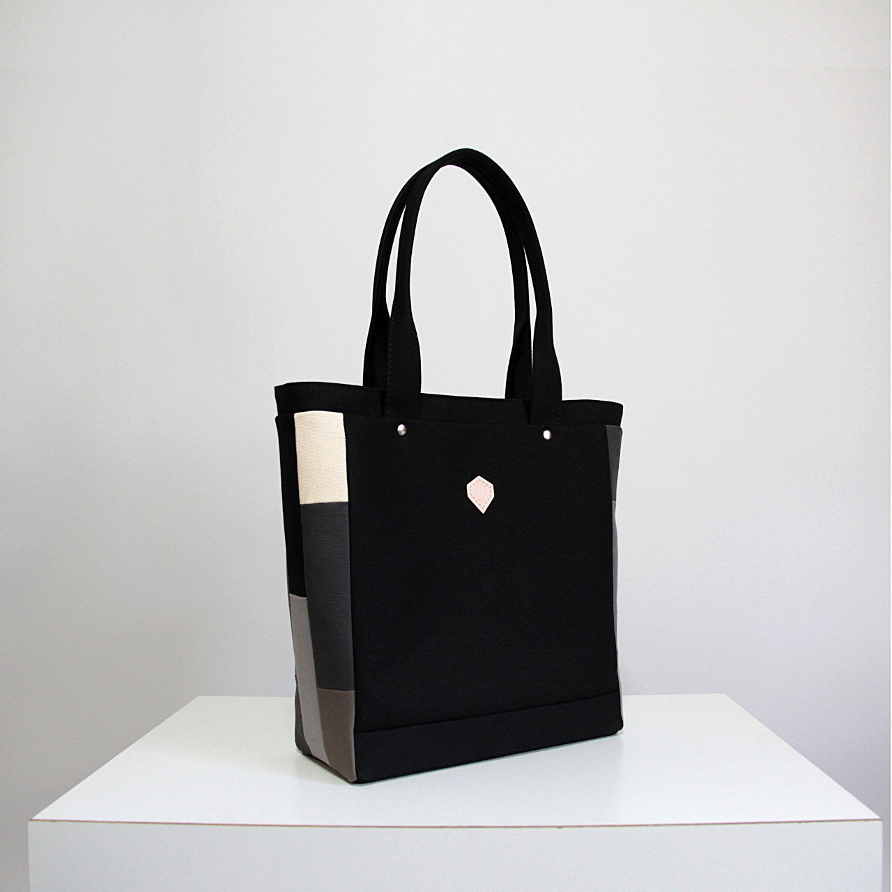 【受注生産】サイドモザイクトート M Mono　帆布 キャンバス トートバッグ