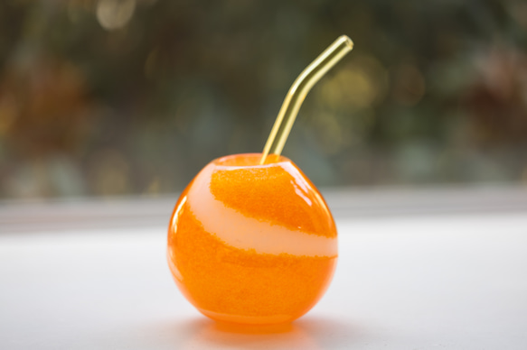 オレンジのグラス 2枚目の画像
