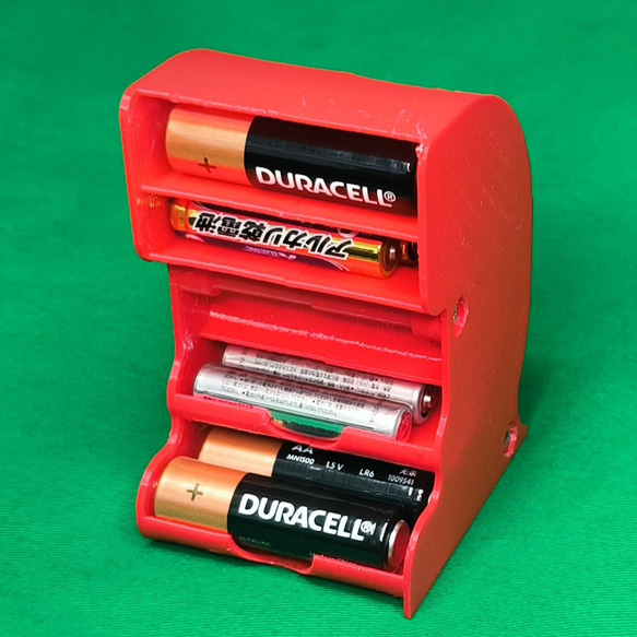 K007-N_単3･単4乾電池/充電池ストックホルダー 2枚目の画像