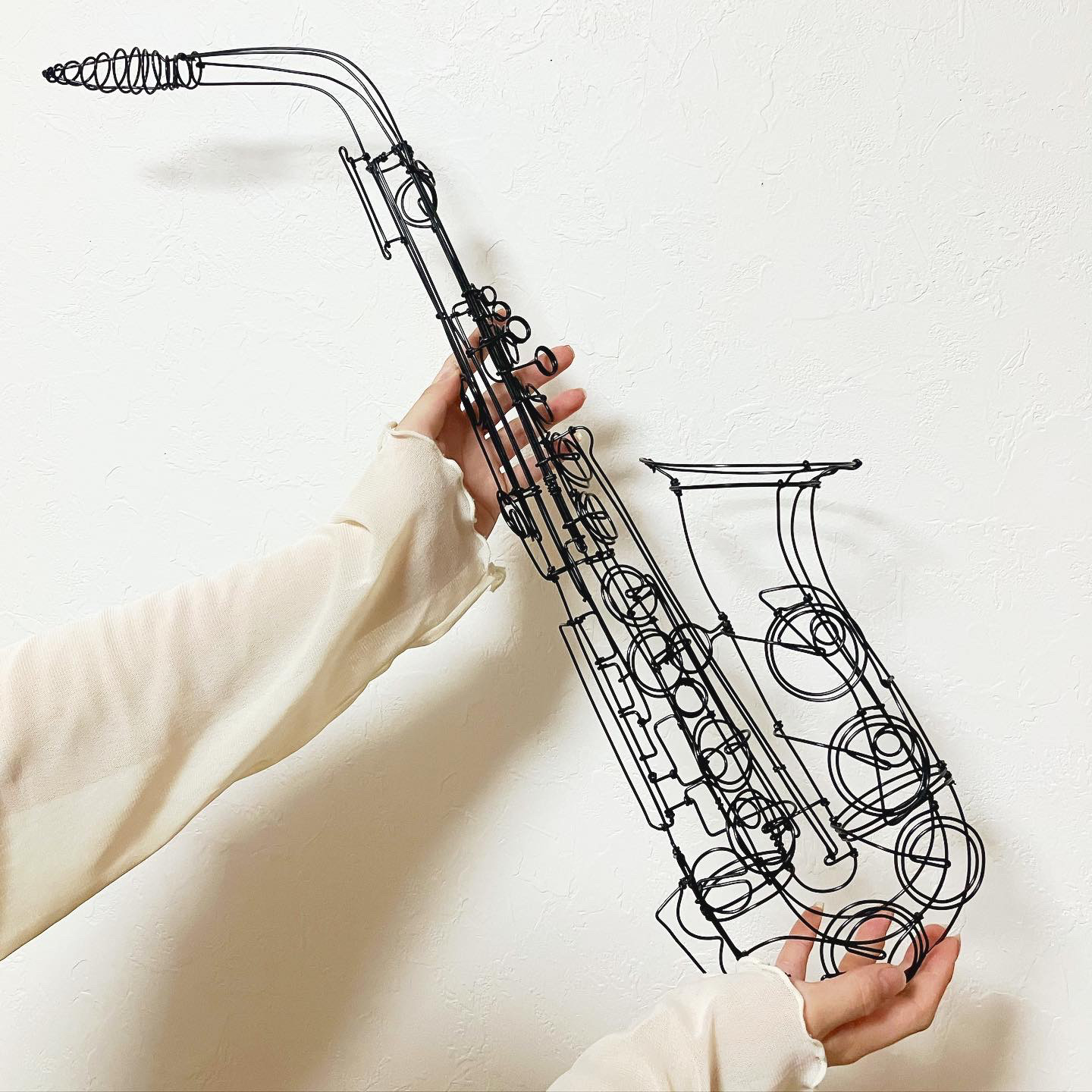 ワイヤーアート　サクソフォン