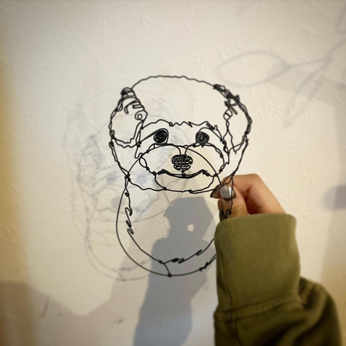 ワイヤーアート トイプードル 犬 立体・オブジェ f.k 通販 ワイヤーアート トイプードル 犬 立体・オブジェ f.k 通販
