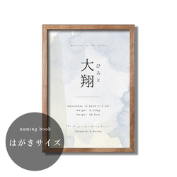 お急ぎ便　milkページ　水彩画キャンバス命名書 キャンバス 命名書 水彩画 雑貨・その他 命名書Himawari 通販