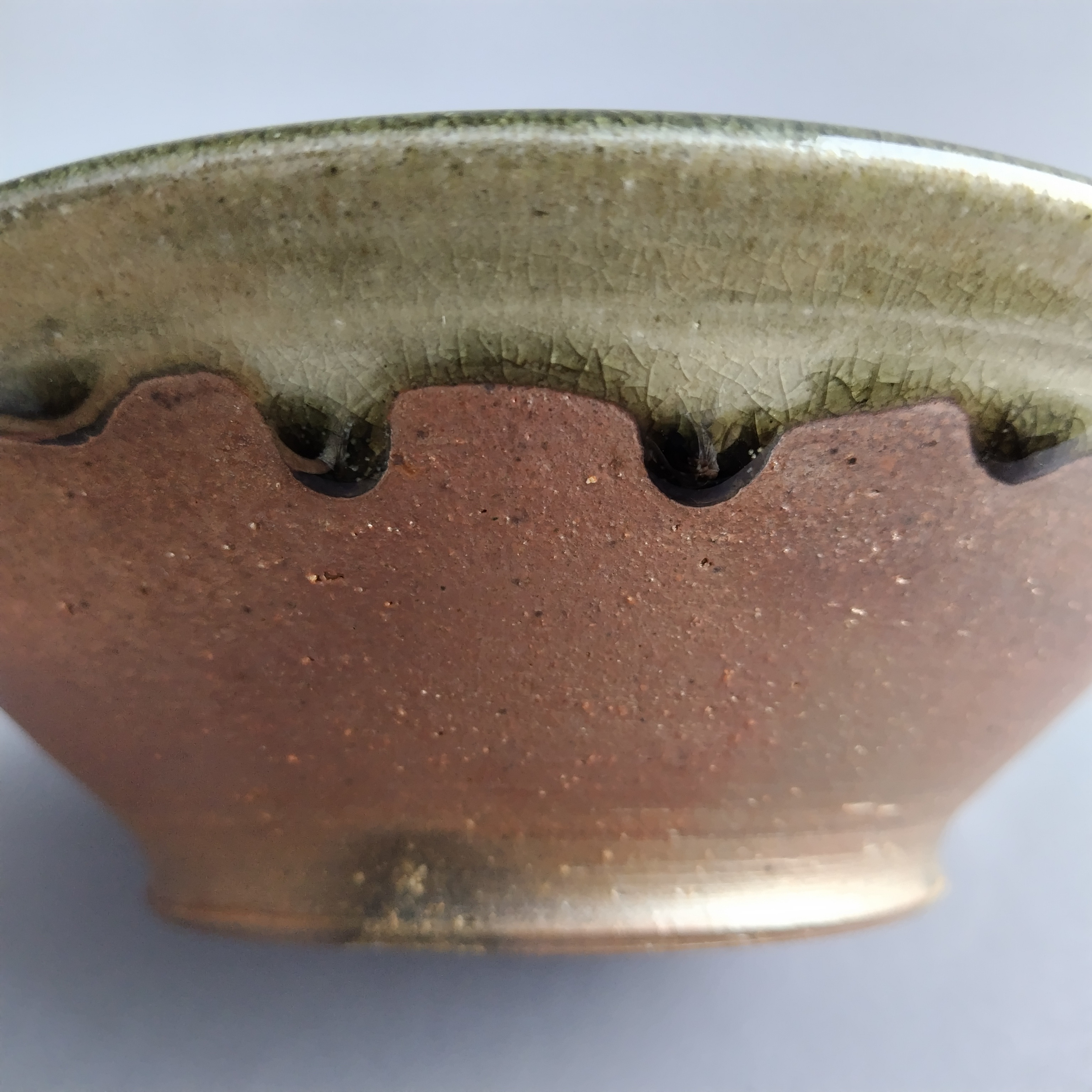 鉢　焼締め　薪窯　【商品番号：00390】