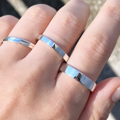 【総重量70g】SILVER シルバー 925 刻印 リング など 18点セット 重ねづけリング4本セット【1.5mm2本/3mm/5mm】高純度シルバー1000