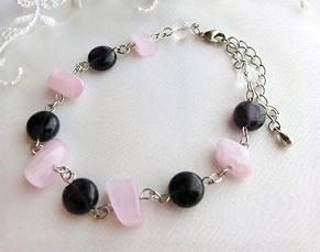 クンツァイト＆アメジスト＆水晶