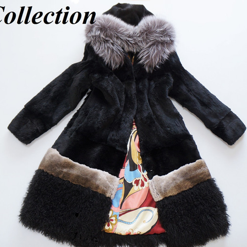 優しいナチュラル感が魅力的肉厚ラム羊革ムートン毛皮コート