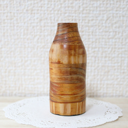 《bw3》木製の一輪挿し(花瓶) ミニ *  ちょこんと可愛い手の平サイズ・重り入り 3枚目の画像