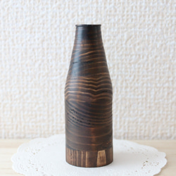《DB1》木製の一輪挿し(花瓶) *  ちょこんと可愛い手の平サイズ・重り入り 2枚目の画像