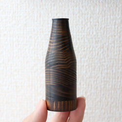 《DB1》木製の一輪挿し(花瓶) *  ちょこんと可愛い手の平サイズ・重り入り 5枚目の画像