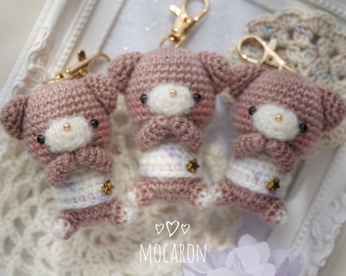 星に願いを⭐️くまちゃん あみぐるみキーホルダー あみぐるみ