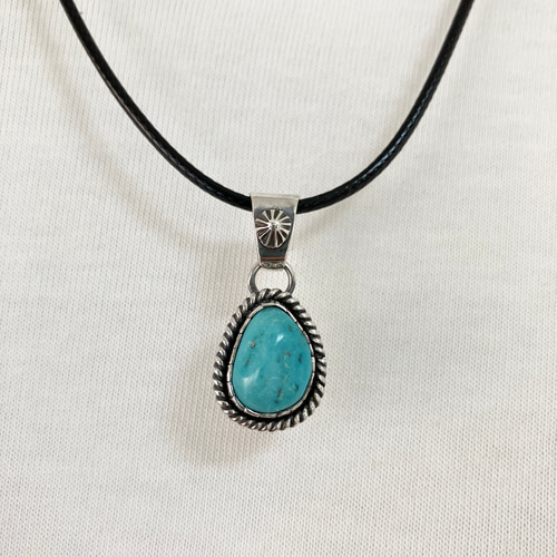 ローンマウンテン　ターコイズ　シルバー　ネックレス　# インディアンジュエリー ローンマウンテン ターコイズ トルコ石 シルバー ネックレス