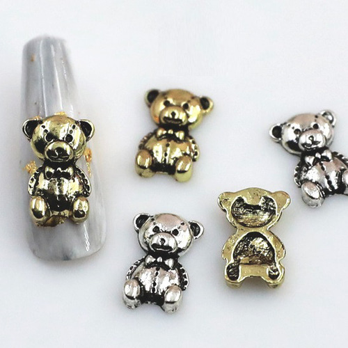 クマの爪ハンドメイド用 ネイルパーツ 熊 クマ 4個 おすわりクマ アニマル 動物