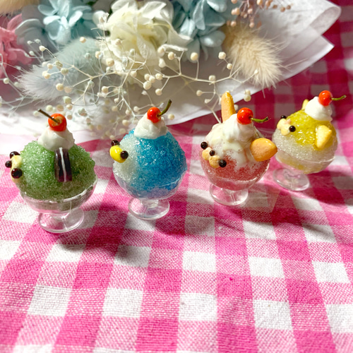 片耳⌇﻿ かき氷 縁日 祭り 大人かわいい 量産型 地雷 ピアス