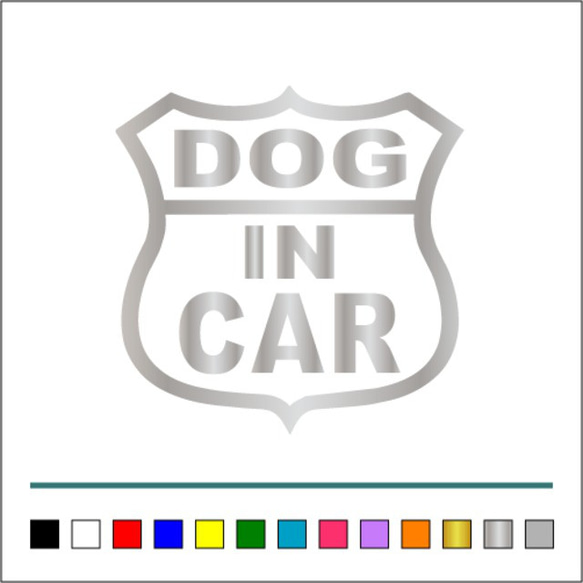 犬 【 ROUTE DOG IN CAR 】ルート イヌ カッティングステッカー 【カラー選択可】 送料無料♪ 5枚目の画像