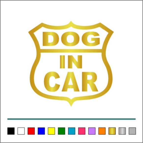 犬 【 ROUTE DOG IN CAR 】ルート イヌ カッティングステッカー 【カラー選択可】 送料無料♪ 4枚目の画像