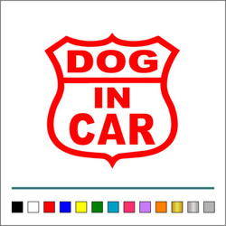 犬 【 ROUTE DOG IN CAR 】ルート イヌ カッティングステッカー 【カラー選択可】 送料無料♪ 3枚目の画像