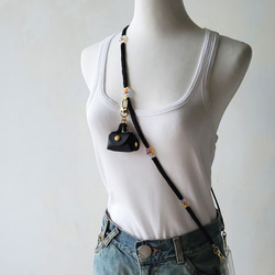 4WAY手工編繩手機背帶 藍牙耳機包 感應磁扣包 零錢包鑰匙圈 可拆式兩件式 - 適用所有品牌全包手機殼 第1張的照片