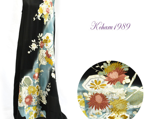 着物リメイク 華やかな留袖からドレスへセミオーダーお値下げ