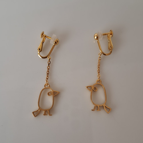 幸せの青い鳥】イヤリング WER02 イヤリング・ノンホールピアス unupli