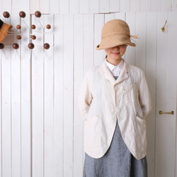 linen jacket　* chaplin JK *ecru 第3張的照片