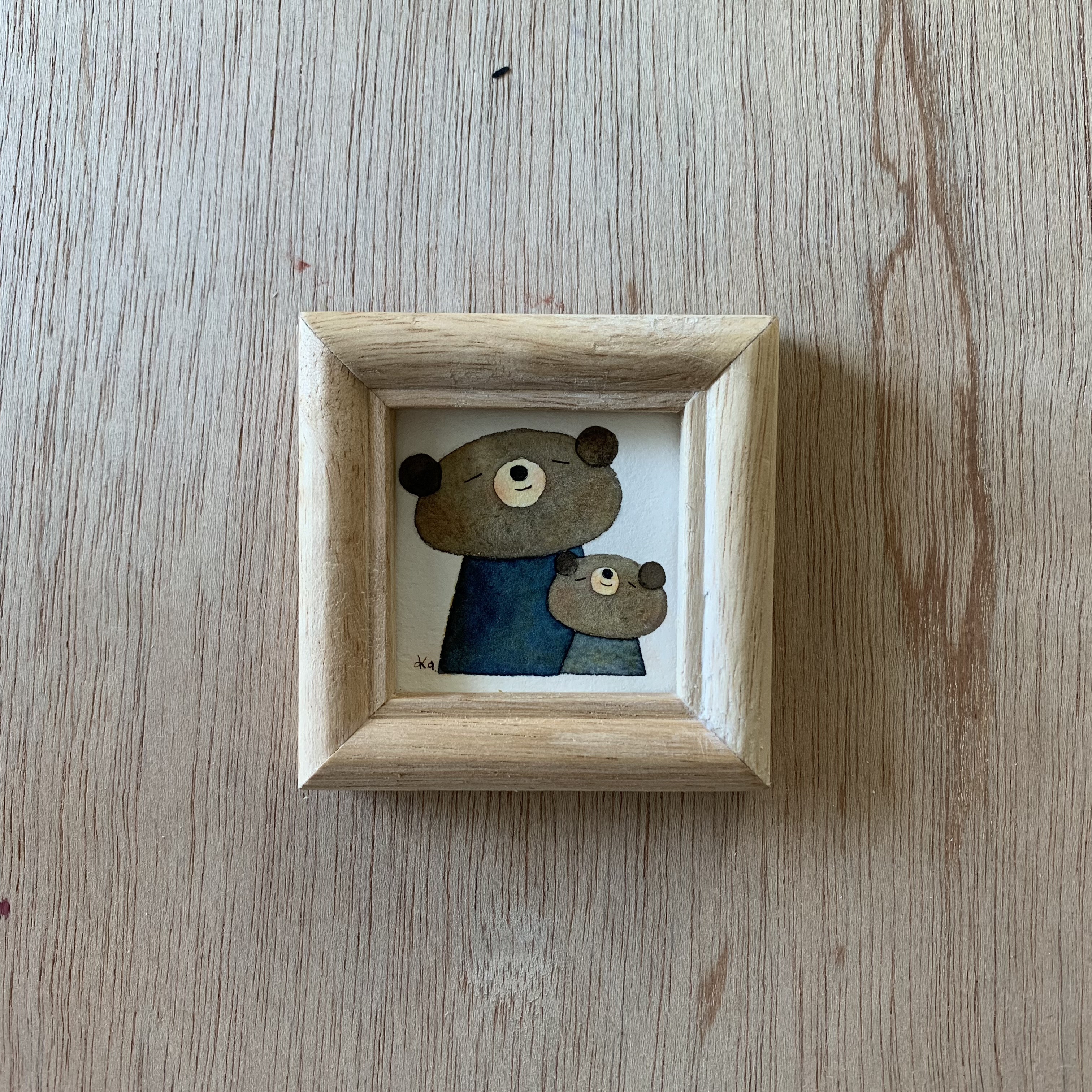 「たぶん同じ」ミニ額　原画