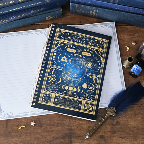 魔法の本のようなノート 