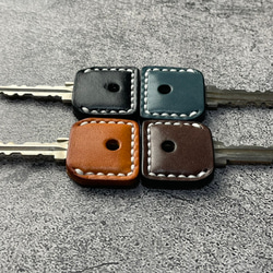 【手縫】MIWA PR/PS用4色1セット本革キーカバー（厚い革で鍵を回すとき気持ちいいです⁈） 6枚目の画像