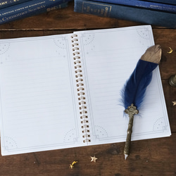 魔法の本のようなノート 青の惑星 "BLUE PLANET" リング綴じノート 6枚目の画像