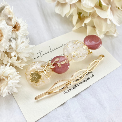 imac パームツリーと花柄ヘアクリップセット imac パームツリーと花柄ヘアクリップセット imac パームツリー