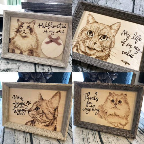 ペット似顔絵ウッドバーニング 絵画 めぐ姐 通販 16432400 ペット似顔絵ウッドバーニング 絵画 めぐ姐 通販 16432400