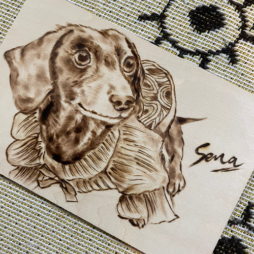 ペット似顔絵ウッドバーニング 絵画 めぐ姐 通販 16432400 ペット似顔絵ウッドバーニング 絵画 めぐ姐 通販 16432400