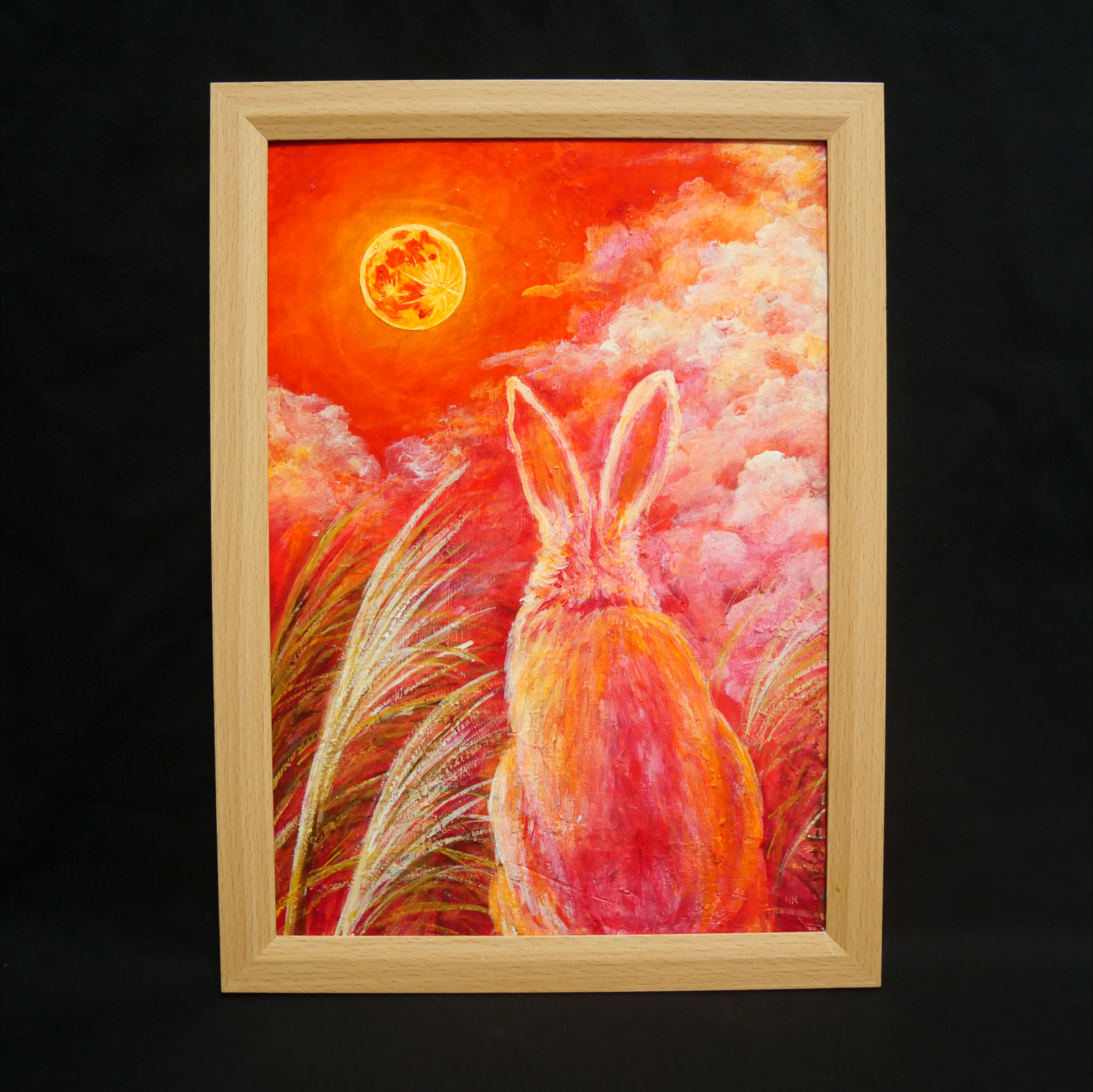 油絵 油彩 油彩画 絵 絵画　【冬の林の兎】 油絵 油彩 油彩画 絵 絵画 【冬の林の兎】 絵画 HR 通販