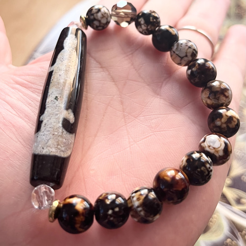 ☆開光 双如意観音天珠 ブレスレット dzi ＊ ΚΑйON ＊ 通販 16432619