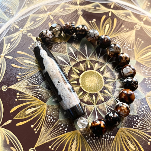 ☆開光 双如意観音天珠 ブレスレット dzi ＊ ΚΑйON ＊ 通販 16432619