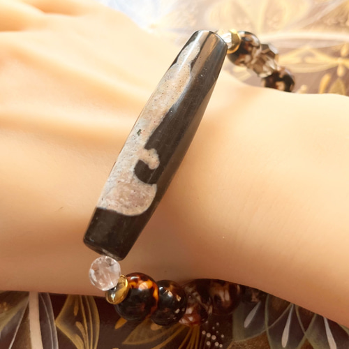 ☆開光 双如意観音天珠 ブレスレット dzi ＊ ΚΑйON ＊ 通販 16432619