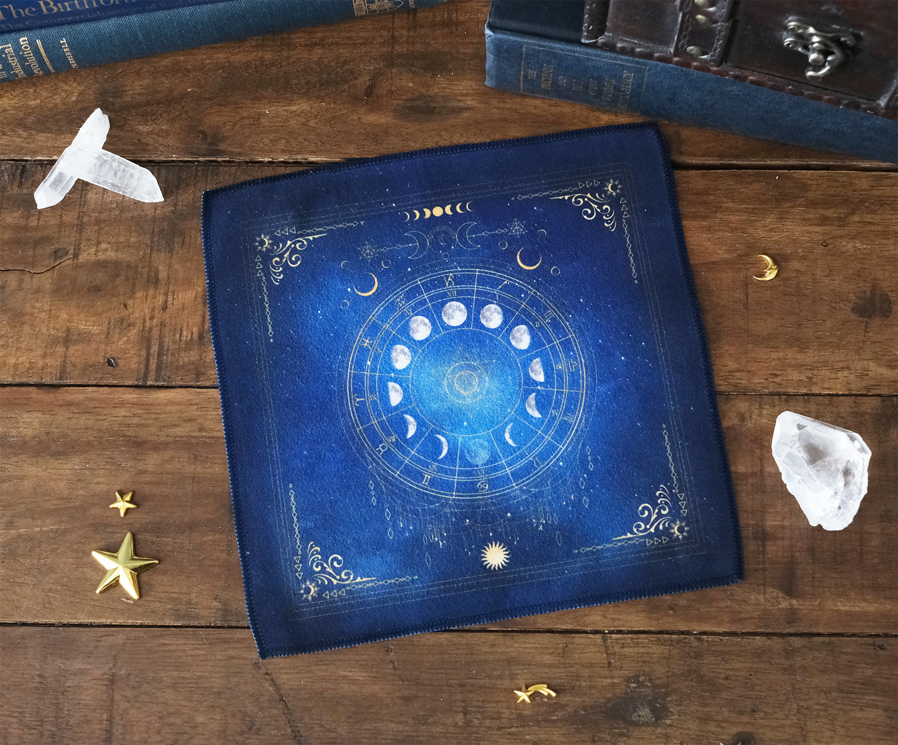 月の満ち欠け・12星座 マイクロファイバー タオル / ハンドタオル