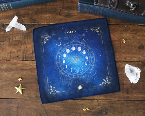 月の満ち欠け・12星座 マイクロファイバー タオル / ハンドタオル