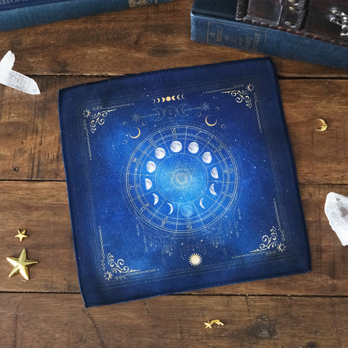 月の満ち欠け・12星座 マイクロファイバー タオル / ハンドタオル