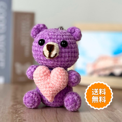 バッグチャーム おしゃれ かわいい ふわふわ くま アルファベット 