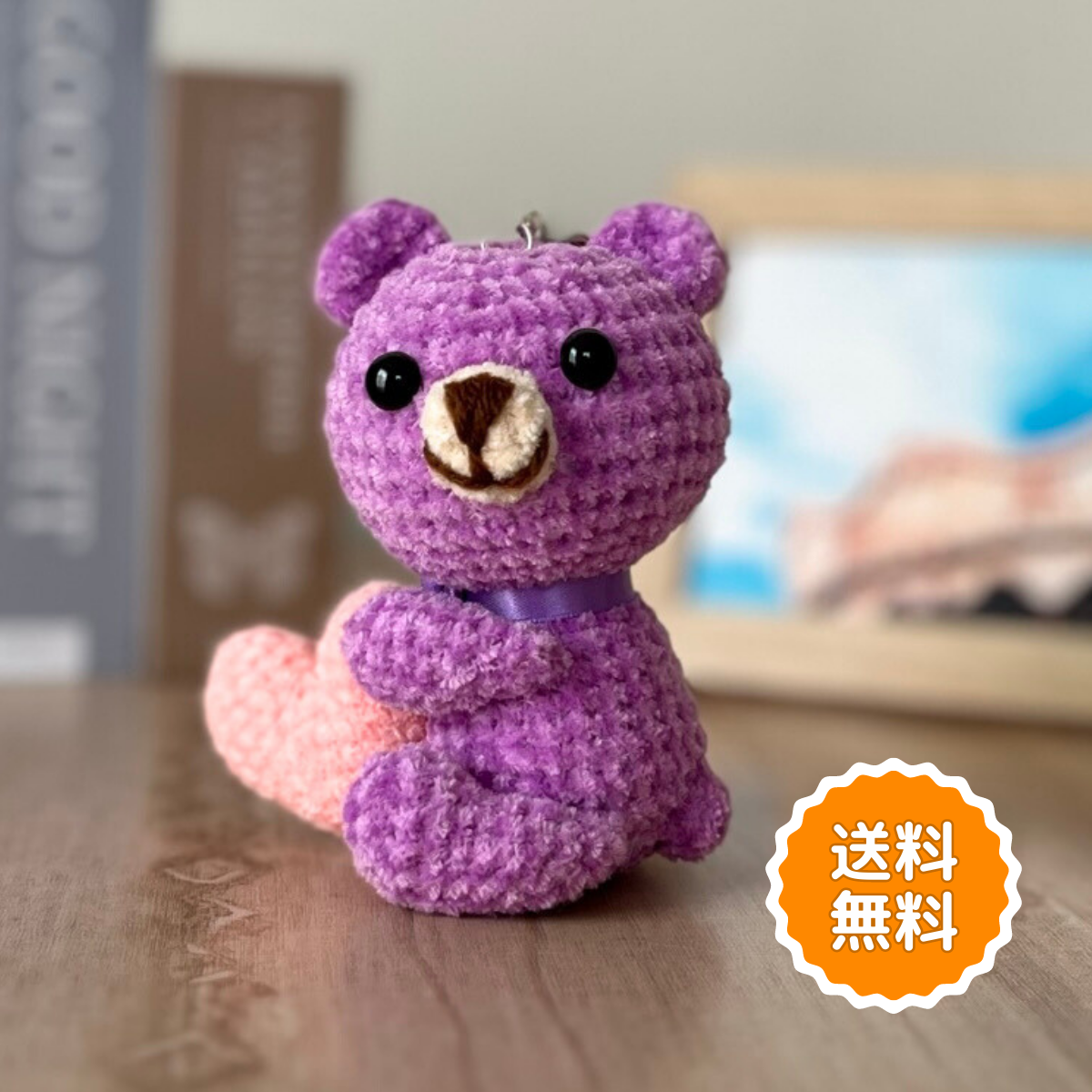 バッグチャーム おしゃれ かわいい ふわふわ くま リボン アルファベット イニシャル 大きめ プレゼント お揃い 4,756円