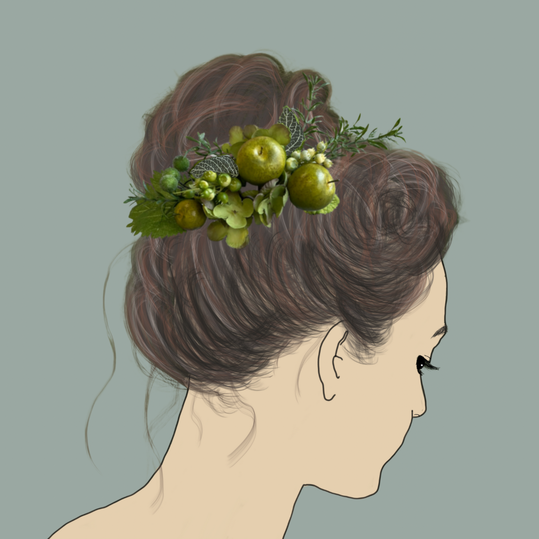 ❁Head Dress❁グリーンアップルのヘッドドレス【50820-h】