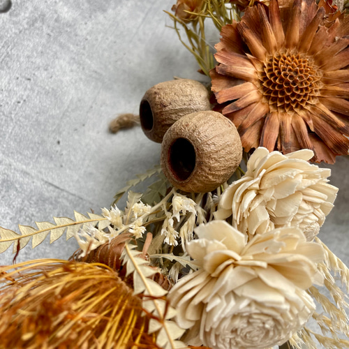 専用＊クエキフォリア&ドイツトウヒ　ドライフラワーリース 専用＊クエキフォリア&ドイツトウヒ ドライフラワーリース
