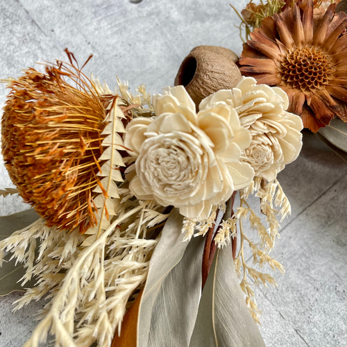 専用＊クエキフォリア&ドイツトウヒ ドライフラワーリース
