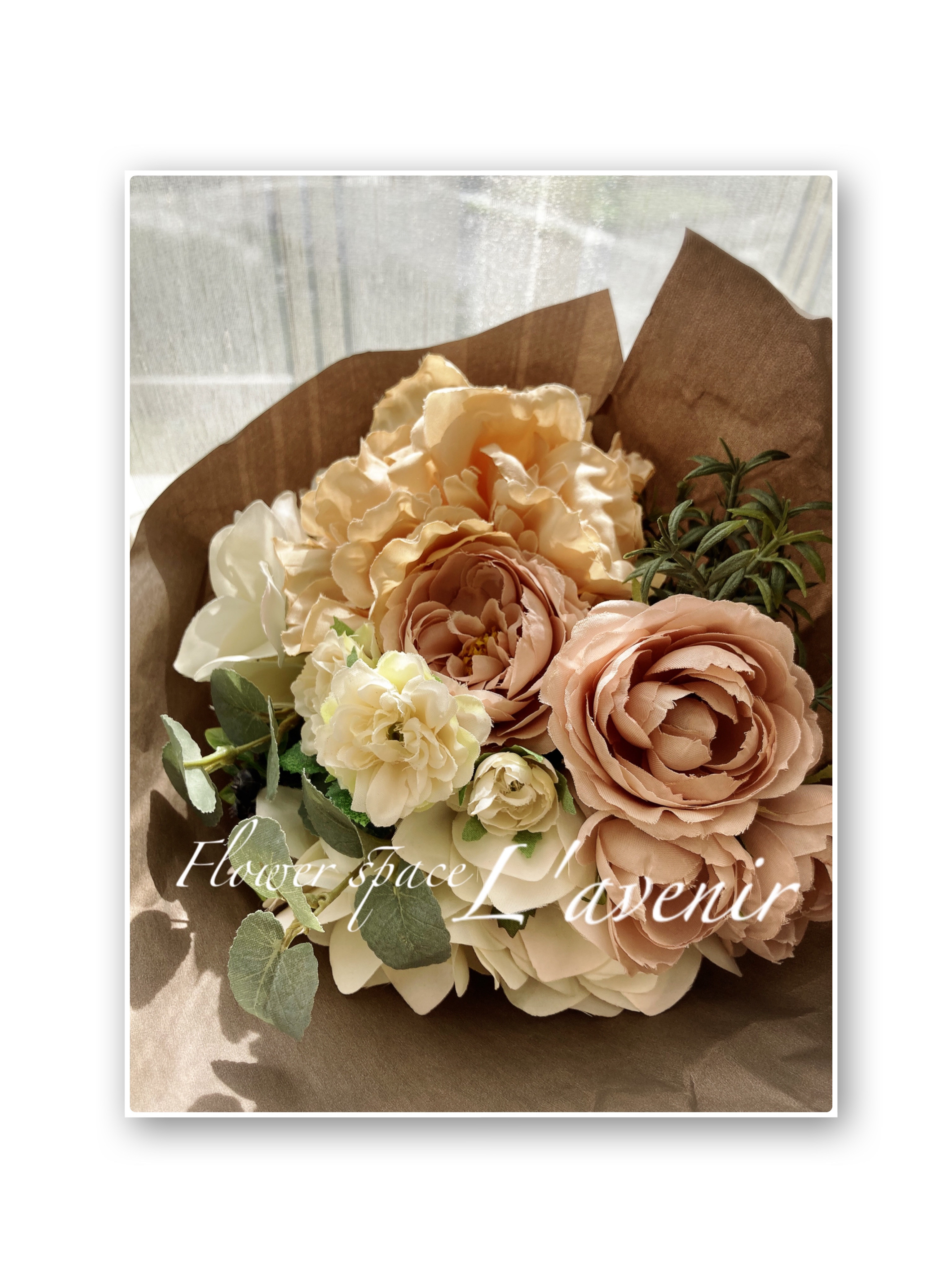 インテリアブーケ〜ベージュ（アート）