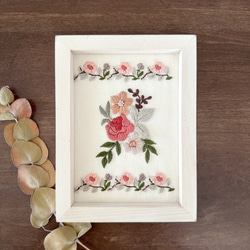 刺繍見本・赤ローズ cfae0f5c1379aef29fd5ec25971648