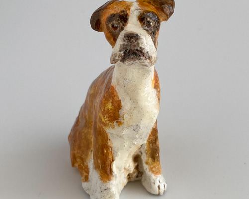 ボクサー犬（boxer dog） その他置物 かりたひかり 通販 16433864