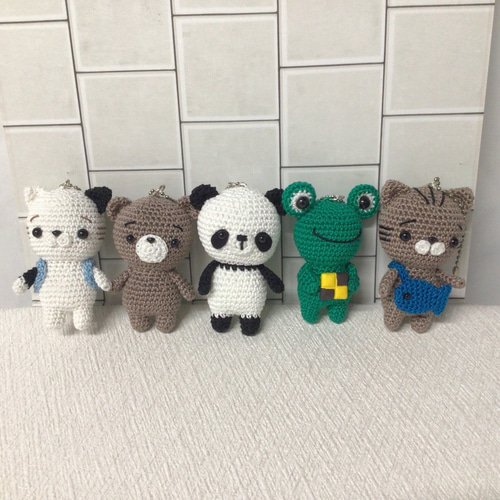 あみぐるみ　コロンとコロコロ仲良しパンダちゃん親子^ ^ 【特別価格】 ☆パンダちゃん☆あみぐるみ あみぐるみ くりちゃん 通販 16433997